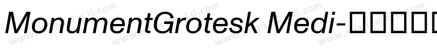 MonumentGrotesk Medi字体转换